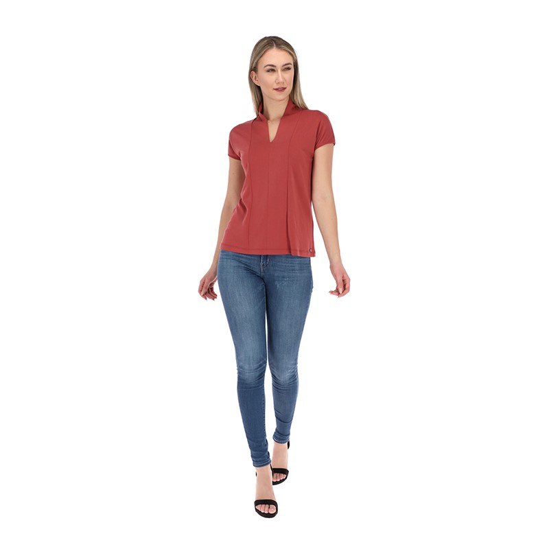 Blusa Para Mujer Con Escote En V Manga Corta Alysh T90047