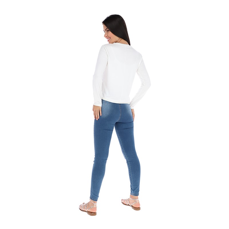 Playera Para Mujer Cuello Redondo Manga Larga Alysh T90037