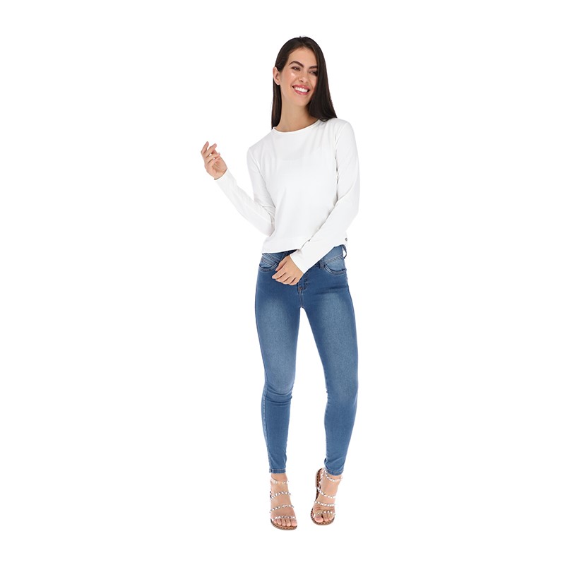 Playera Para Mujer Cuello Redondo Manga Larga Alysh T90037
