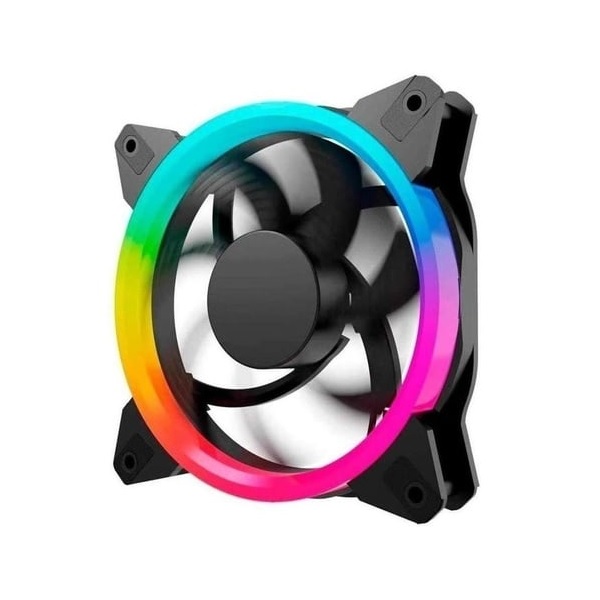 VENTILADOR GAMER GABINETES 120MM ILUMINACION ARCOIRIS RGB PC ESCRITORIO GAMING CPU ENFRIAMIENTO