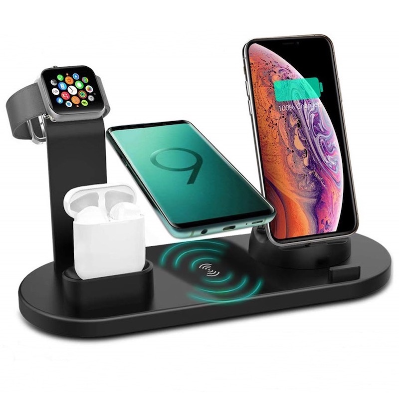 Cargador Inalámbrico Dock para iPhone Android Apple Watch AirPods stand
