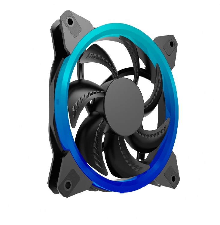 VENTILADOR OCELOT GAMER 120MM GABINETE 6 PINES ILUMINACION RGB COMPATIBLE CON KIT OCELOT OGF02 LED