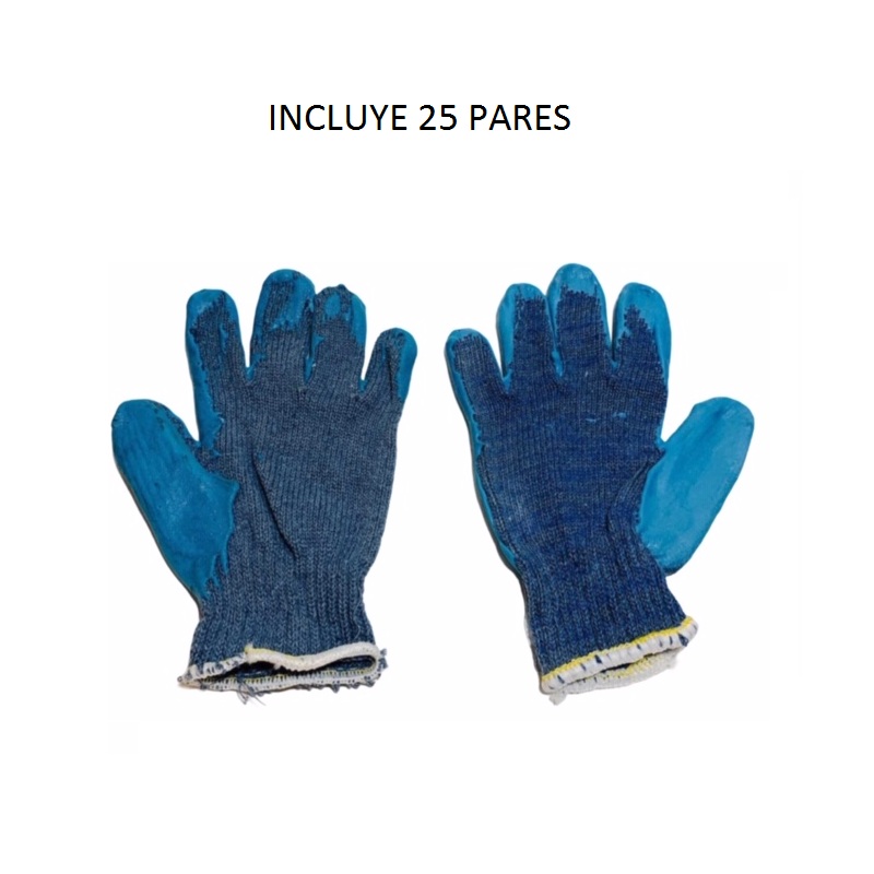 GUANTE VIDRIERO TABIQUERO BLOQUERO RESISTENTE (INCLUYE 25 PARES ) 