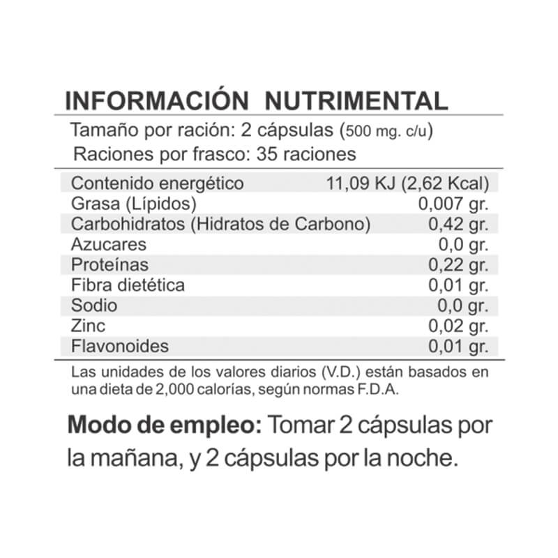 Power Yang Damiana de California y Maca Peruana 70 capsulas
