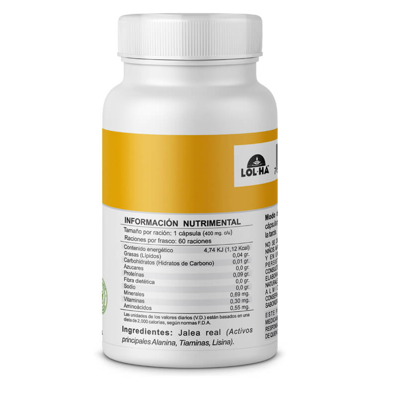 Jelly Ha Jalea Real 70 Cápsulas 500 mg 