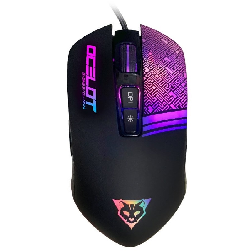 MOUSE GAMER ALAMBRICO USB RGB DPI 3200 7 BOTONES LUCES LED ERGONOMICO PC LAP JUEGOS ESCUELA OFICINA