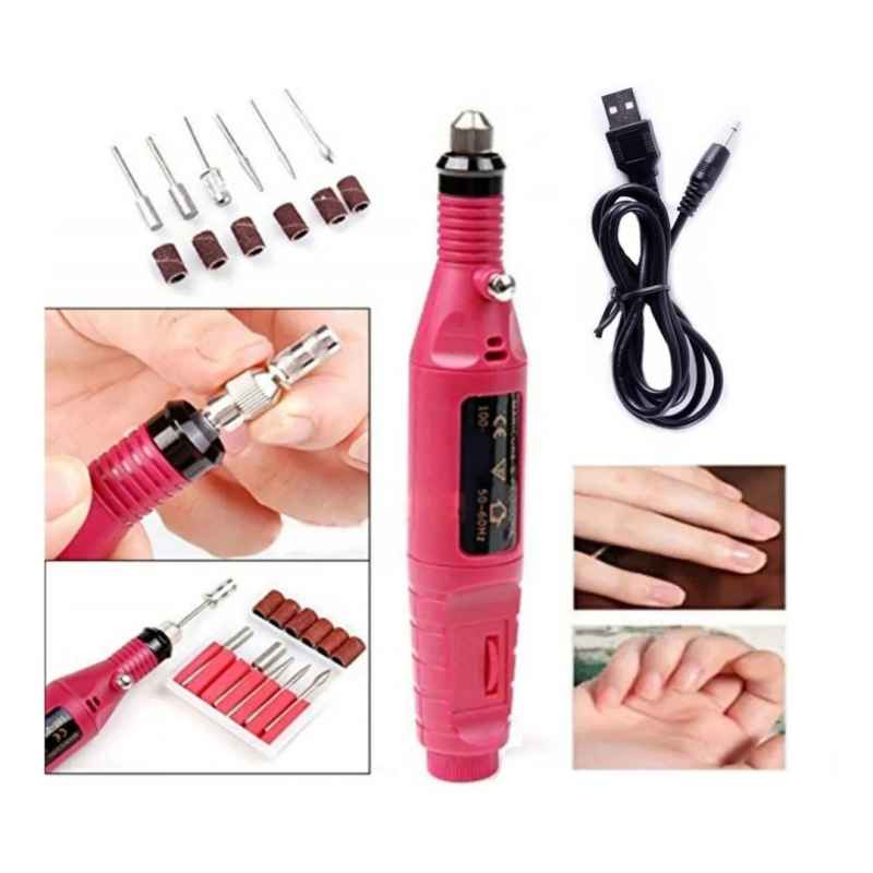 Esmeril Drill Torno Pulidor De Uñas Juego De Puntas Y Barriles Velocidad Variable Perfecto Para Manicura Y Pedicura Cuidado De Uñas