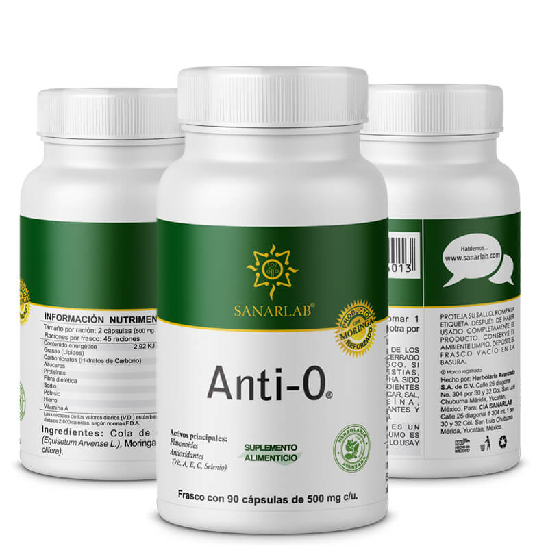 Anti O Reforzado Cola de Caballo 90 cápsulas 500 mg