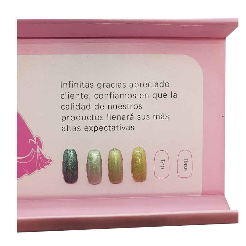 Set De 6 Piezas Esmaltes  Para Uñas Gel Polish Mas Base Y Top Decoracion De Uñas 