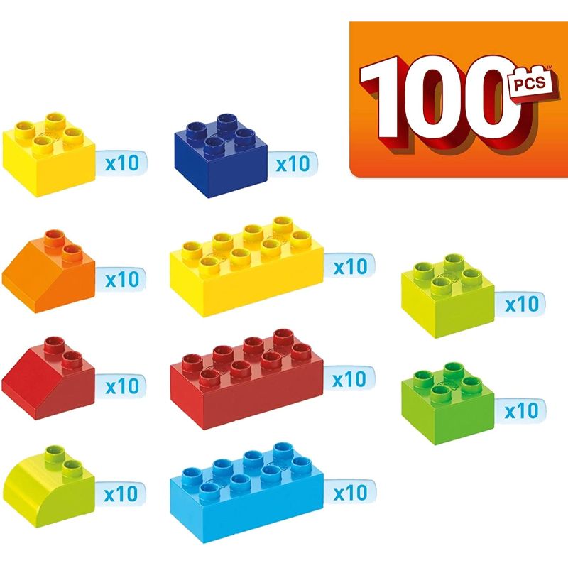 Cubeta de Construccion Mega Bloks Cubeta de 100 Bloques GJD21 Fisher Price Mattel