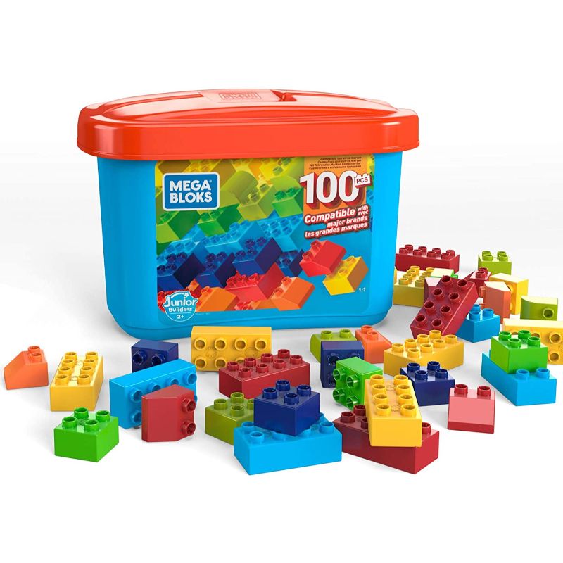 Cubeta de Construccion Mega Bloks Cubeta de 100 Bloques GJD21 Fisher Price Mattel