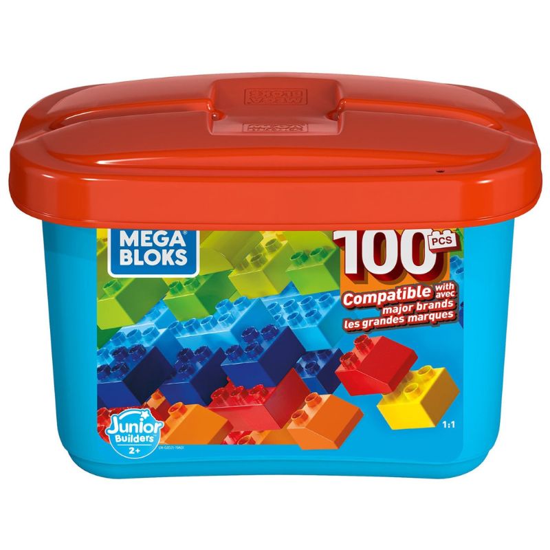 Cubeta de Construccion Mega Bloks Cubeta de 100 Bloques GJD21 Fisher Price Mattel