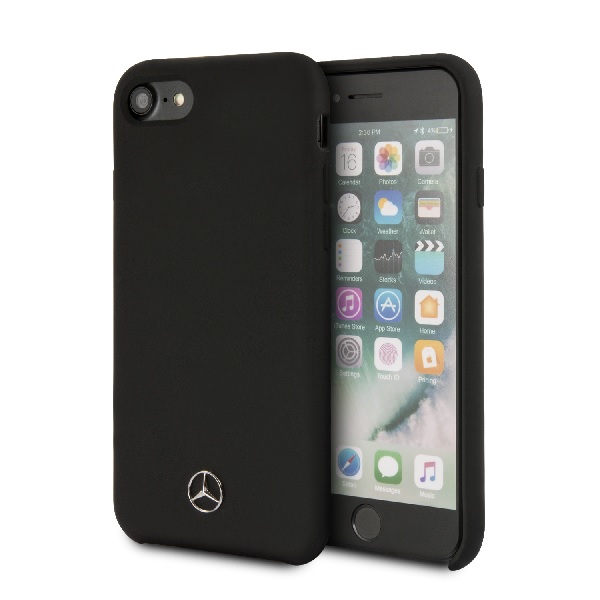 Funda Case Mercedes Benz Silicon Negra iPhone 6,7,8