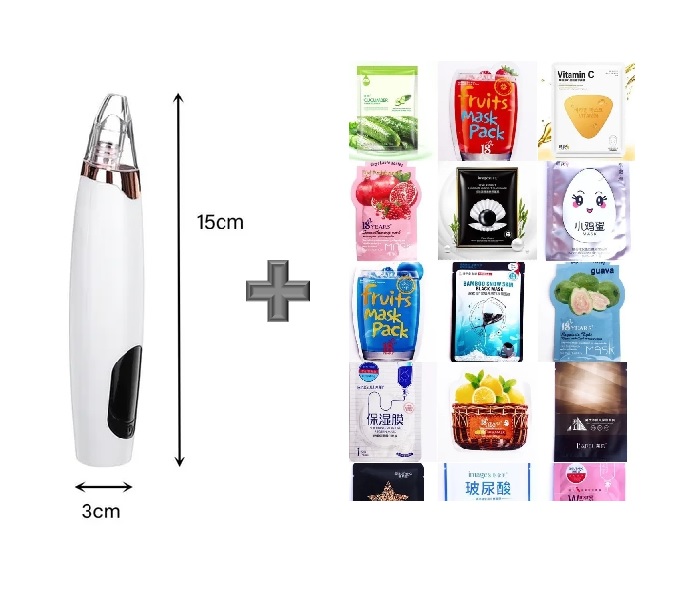 Maquina Succion Puntos Negros + Set 10 Mascarillas Coreanas