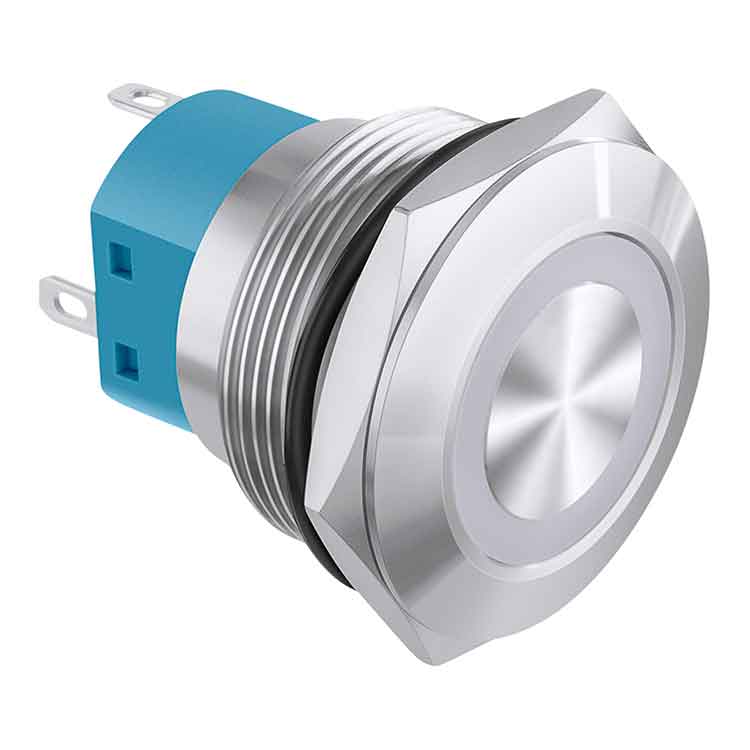 Switch De Retención Con Contacto Nc/na,iluminación Verde