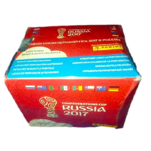 50 Sobres del Álbum Copa Confederaciones  Rusia 2017 oficial de Panini