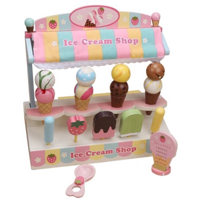 Juguete Didáctico Heladería con Helados & Paletas de Madera