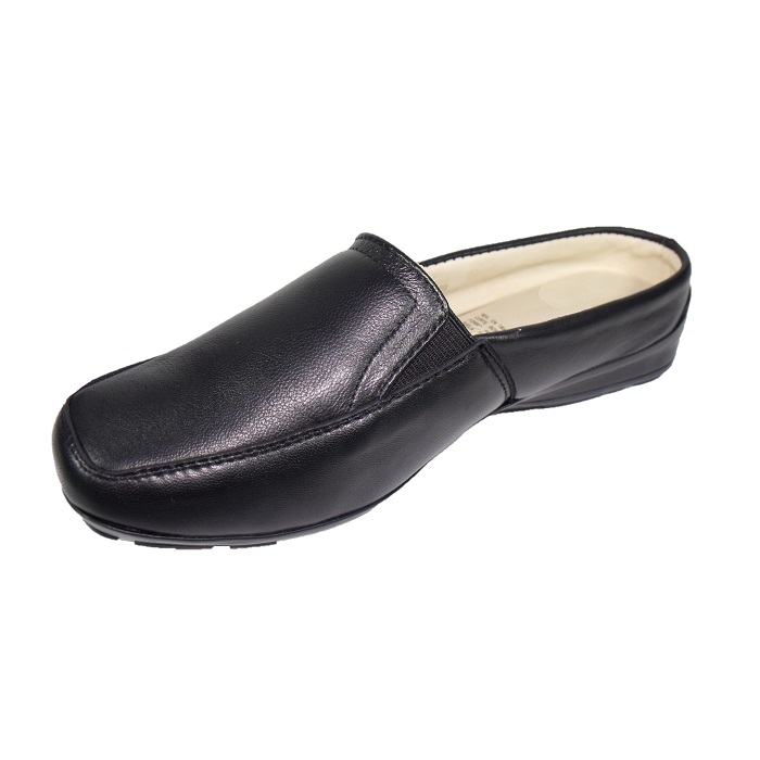 Zueco Zapato Dama Suave de Piel de Borrego, Cómodo y Descanso, Pie diabético Madame Comfort A1806