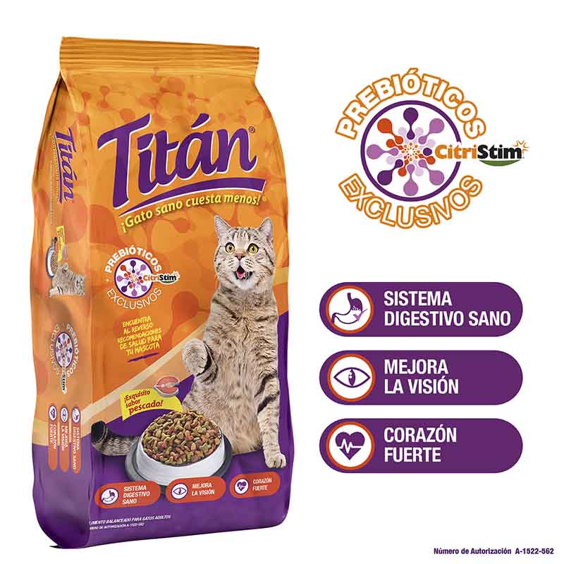 Titán Gato Adulto 15 kg. Alimento para gato