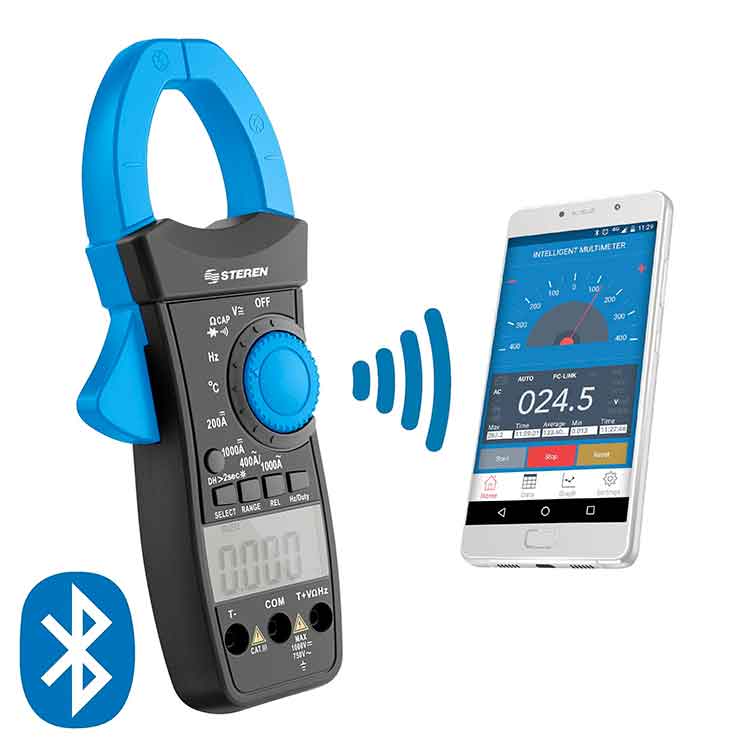 Multímetro De Gancho Profesional Bluetooth
