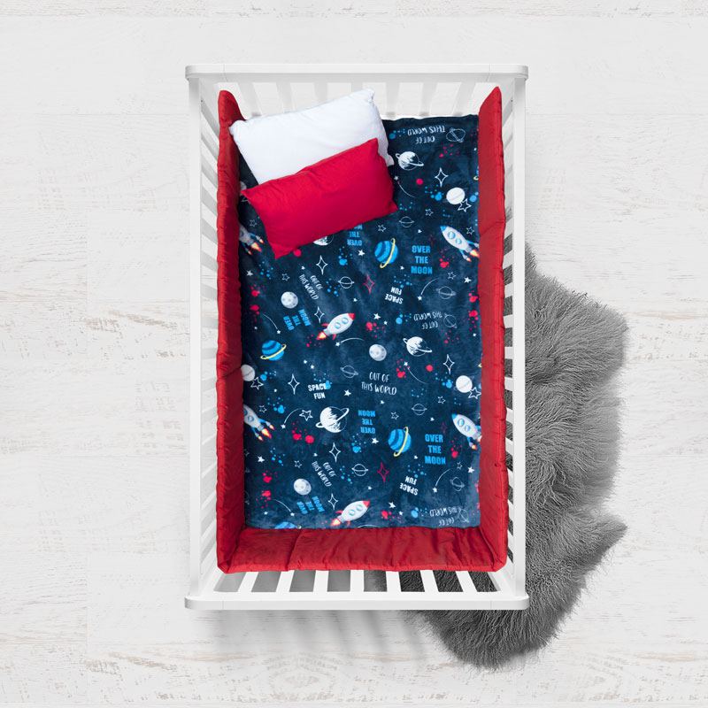 Cobertor cuna ligero ultrasuave de microfibra Galaxy