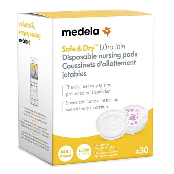 Medela Parches Desechables para Lactancia Safe & Dry- 30 pzs