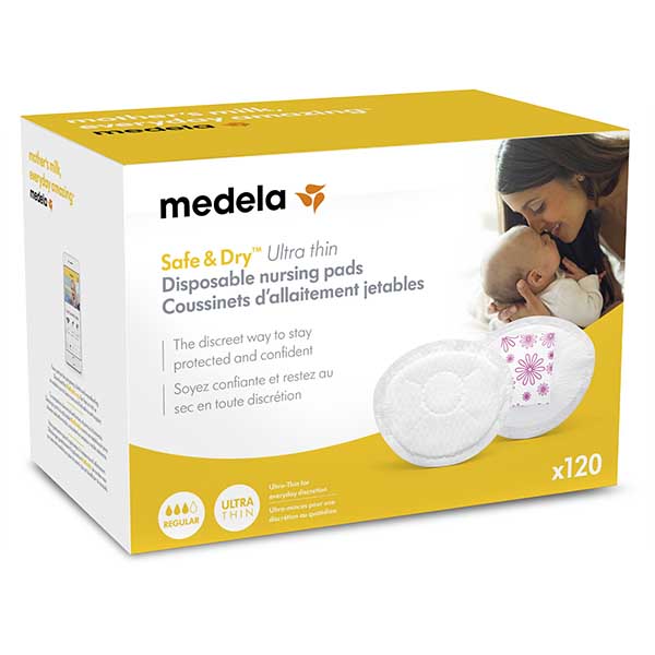 Medela Parches Desechables para Lactancia Safe & Dry- 120 pzs