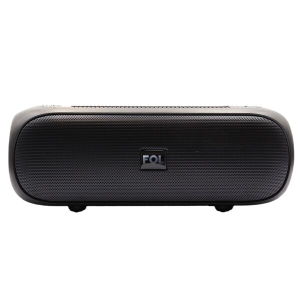 Bocina Fol Negro Portátil Bluetooth Carga Solar Linterna Exterior