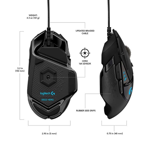 Mouse Gamer LOGITECH G G502 .