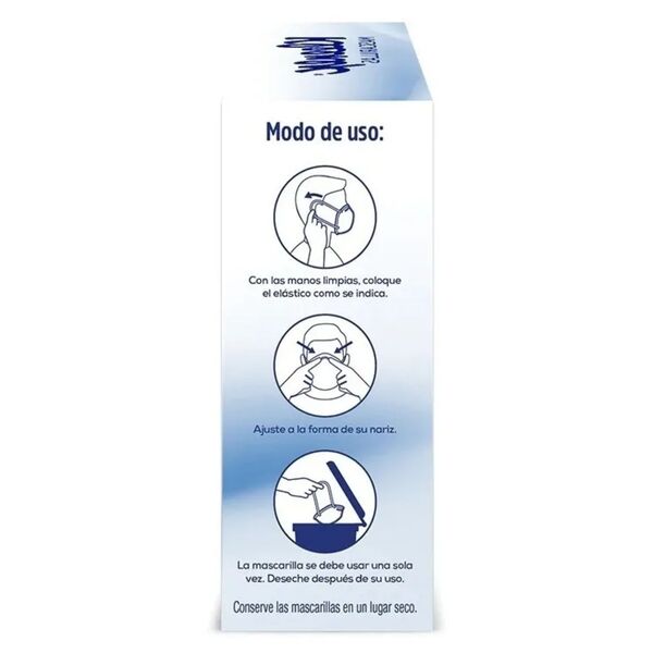 Cubrebocas Kleenex Tipo Kn95 Mascarillas Tricapa 10 Piezas