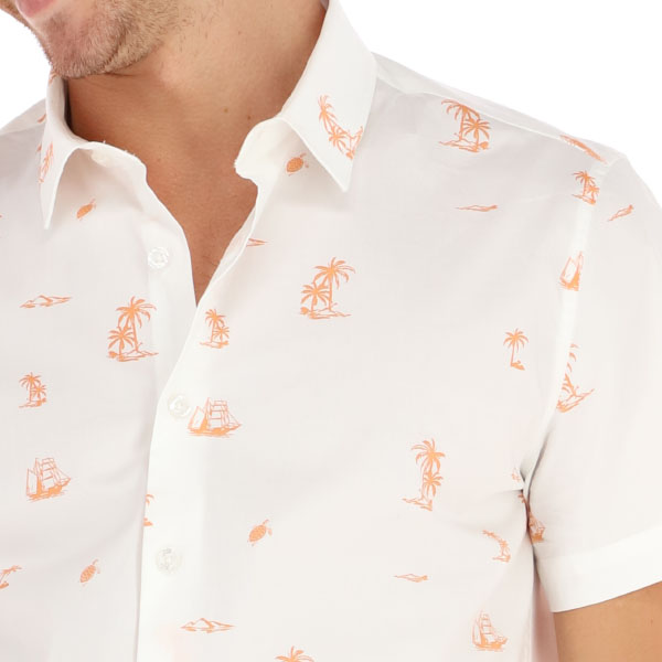 Camisa Manga Corta de Palmeras Generra 118105