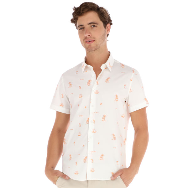 Camisa Manga Corta de Palmeras Generra 118105