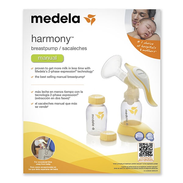 Medela Extractor de Leche Harmony Sacaleches Manual- Tecnología 2-Phase