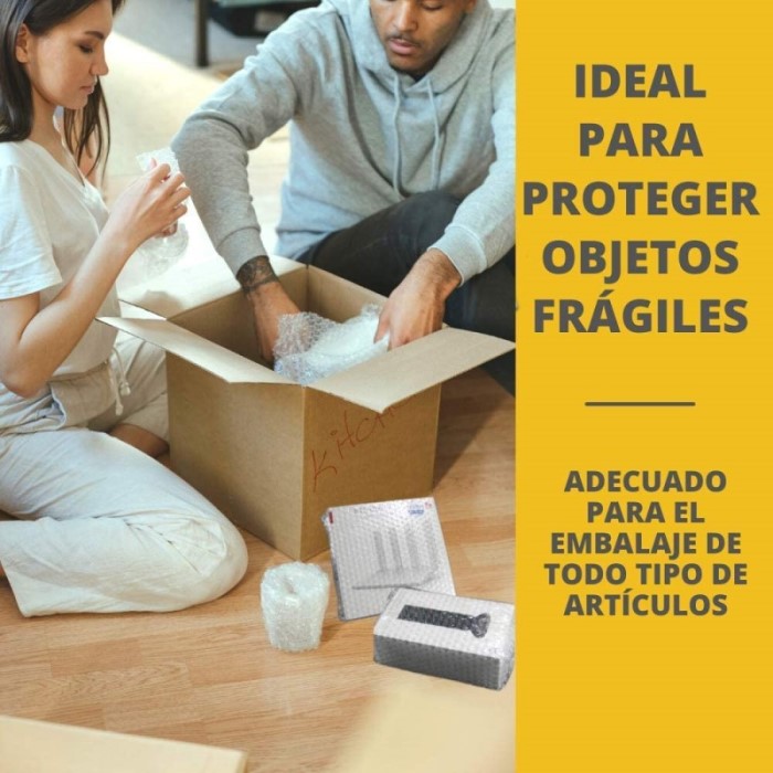 Rollo Poliburbuja Plastico Burbuja 122metros X 30cm Empaques