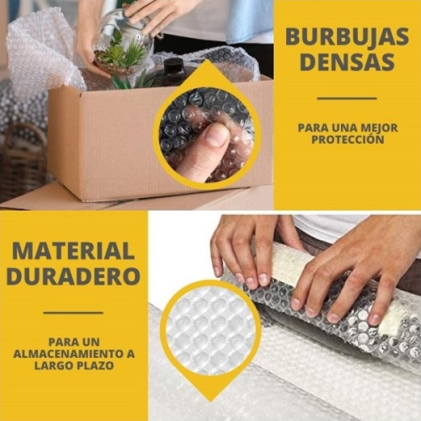 Rollo Poliburbuja Plastico Burbuja 122metros X 30cm Empaques