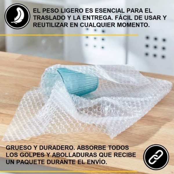 Rollo Poliburbuja Plastico Burbuja 122metros X 30cm Empaques