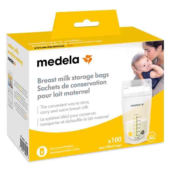 50 Bolsas para almacenar leche materna 180ml Medela 