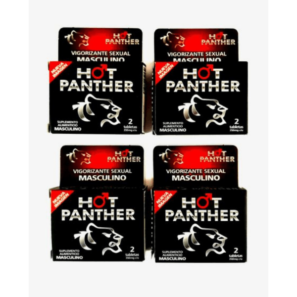 8 Pastillas Vigorizantes Hot Panther Ereccion Firme Retardante PASTILLAS PARA HOMBRE