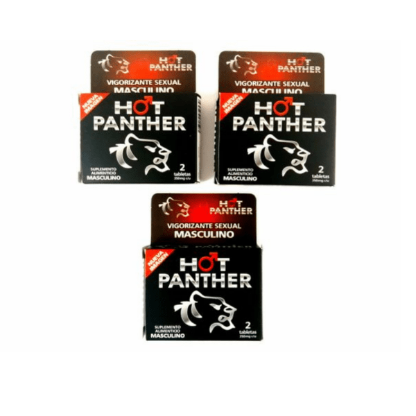 6 Pastillas Hot Panther Hombre - Estimulador De La Potencia Masculina