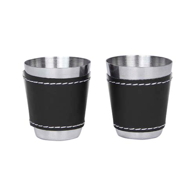 LICORERA METALICA 8 ONZAS CON VASOS Y EMBUDO
