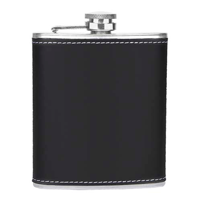 LICORERA METALICA 8 ONZAS CON VASOS Y EMBUDO
