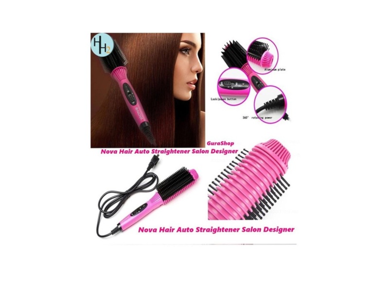 Peine Eléctrico Nova Hair Auto Straightener Salón Designer