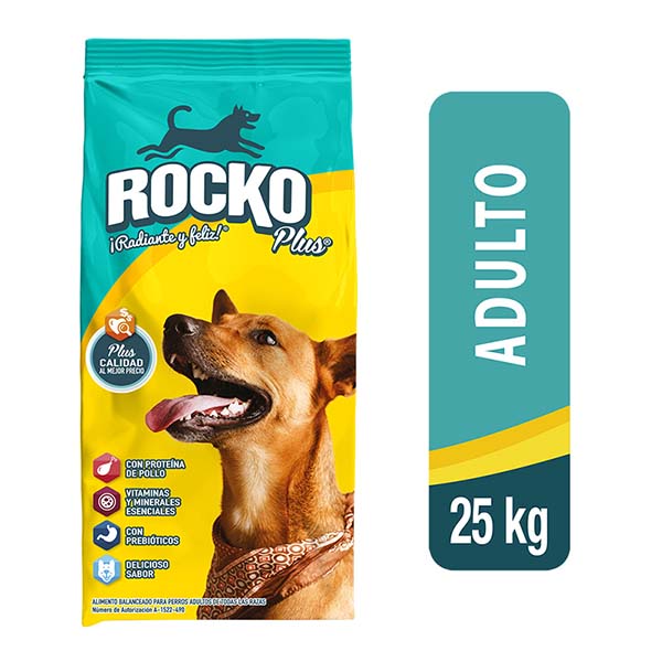 Rocko Plus. Adulto 25 kg. Alimento para perro