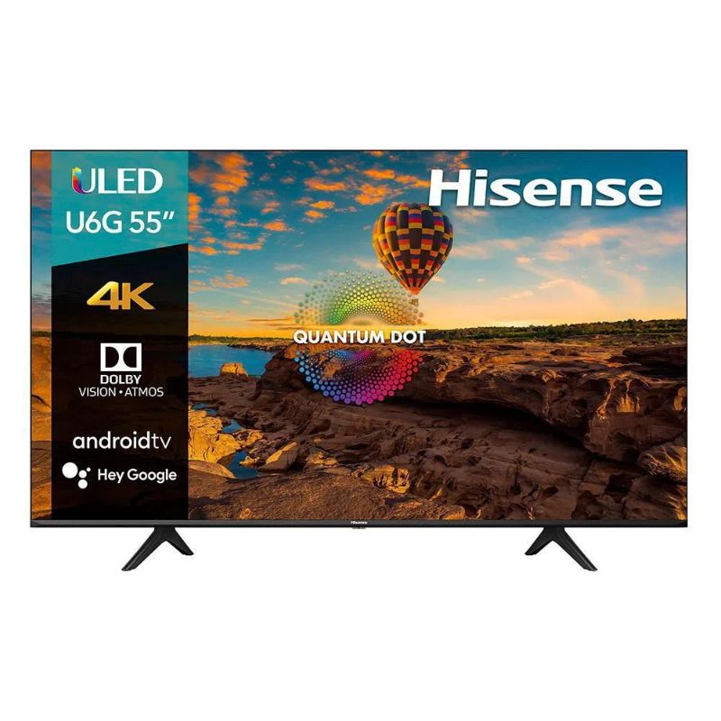 Televisor Hisense 55 Pulgadas 4K Ultra HD Smart TV ULED 55U6G