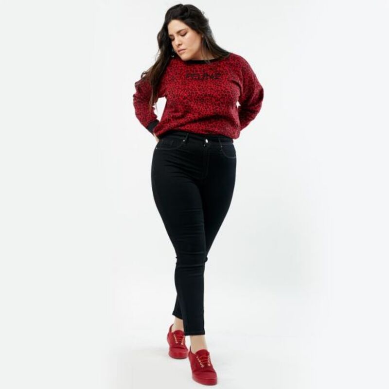 Jeans Para Mujer Tallas Extras Curvy Color Negro 640