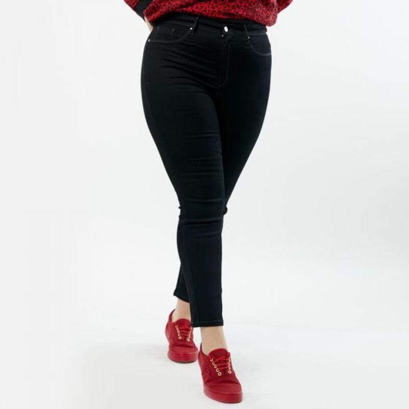 Jeans Para Mujer Tallas Extras Curvy Color Negro 640