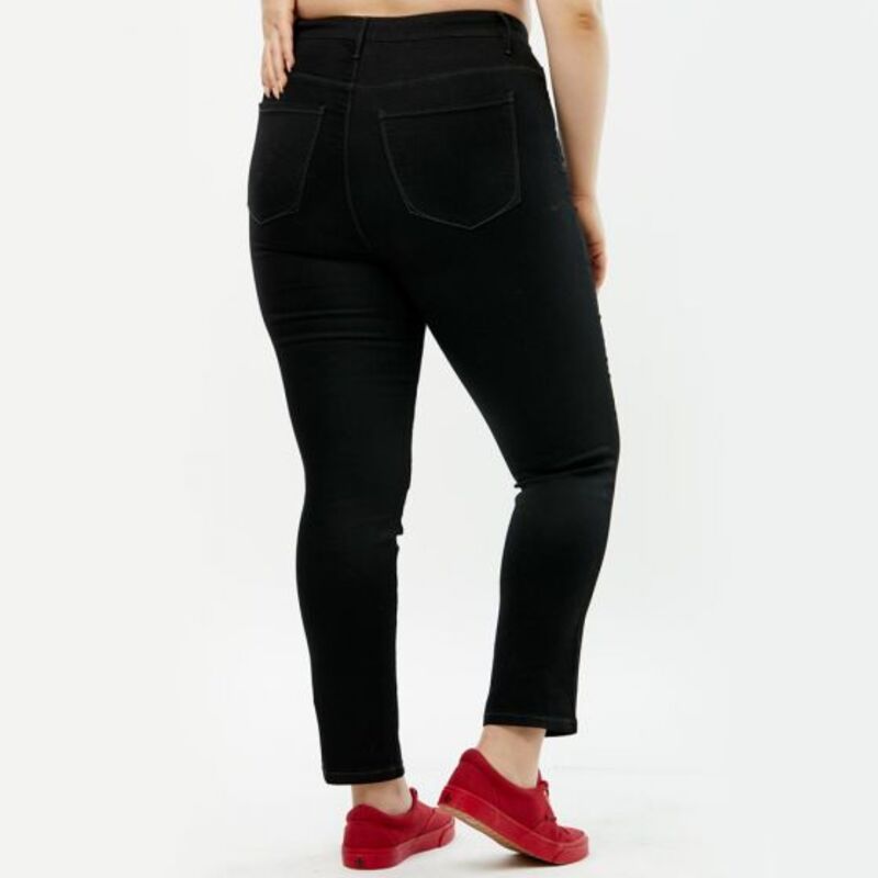 Jeans Para Mujer Tallas Extras Curvy Color Negro 640