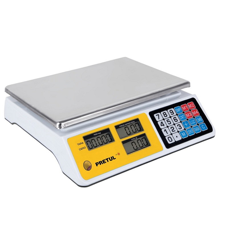 BASCULA  ELECTRONICA para Comercio  40 KG PANTALLA LCD ABARROTES CARNICERIAS POLLO 