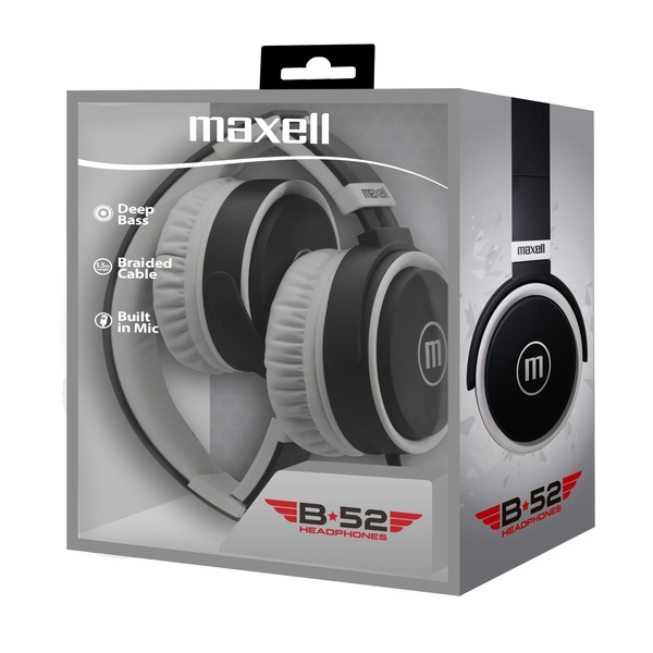 Maxell Audífonos Con Micrófono B52 / Bajos Profundos / Blanco / 347855