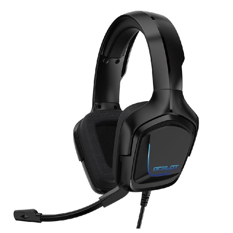 AURICULARES GAMER OVER-EAR DIADEMA NEGRO RGB ALAMBRICOS CONTROL AUDIO MICROFONO AJUSTABLES JUEGOS